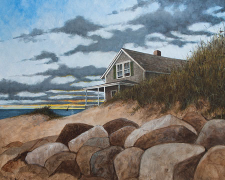 Struna Galleries of Brewster and Chatham, Cape Cod Paintings of New England and Cape Cod  - Cape Dusk